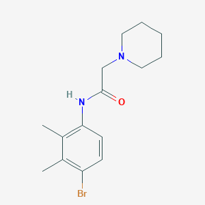 N-(4-bromo-2,3-dimethylphenyl)-2-(1-piperidinyl)acetamide