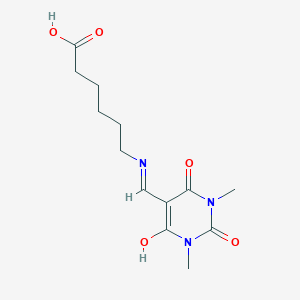 6-{[(1,3-dimethyl-2,4,6-trioxotetrahydro-5(2H)-pyrimidinylidene)methyl]amino}hexanoic acid