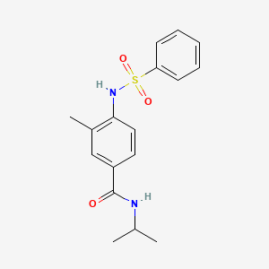 N-isopropyl-3-methyl-4-[(phenylsulfonyl)amino]benzamide