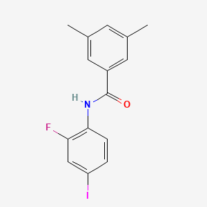 N-(2-fluoro-4-iodophenyl)-3,5-dimethylbenzamide