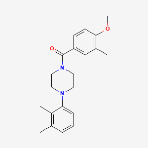 1-(2,3-dimethylphenyl)-4-(4-methoxy-3-methylbenzoyl)piperazine