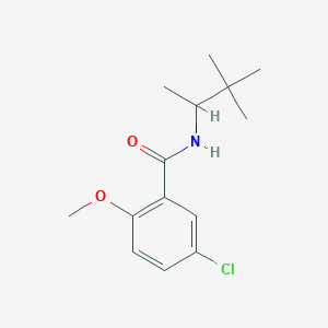 molecular formula C14H20ClNO2 B4874219 5-chloro-2-methoxy-N-(1,2,2-trimethylpropyl)benzamide 