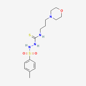 2-[(4-methylphenyl)sulfonyl]-N-[3-(4-morpholinyl)propyl]hydrazinecarbothioamide