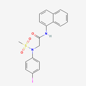 N~2~-(4-iodophenyl)-N~2~-(methylsulfonyl)-N~1~-1-naphthylglycinamide