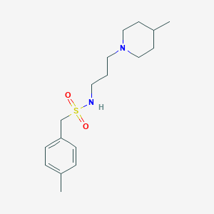 1-(4-methylphenyl)-N-[3-(4-methyl-1-piperidinyl)propyl]methanesulfonamide