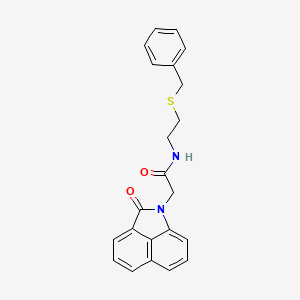 N-[2-(benzylsulfanyl)ethyl]-2-(2-oxobenzo[cd]indol-1(2H)-yl)acetamide