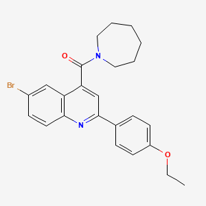 4-(1-azepanylcarbonyl)-6-bromo-2-(4-ethoxyphenyl)quinoline