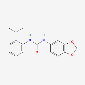 N-1,3-benzodioxol-5-yl-N'-(2-isopropylphenyl)urea