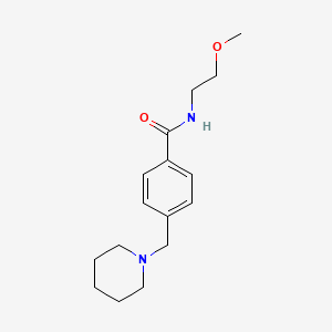 molecular formula C16H24N2O2 B4874369 N-(2-methoxyethyl)-4-(1-piperidinylmethyl)benzamide 