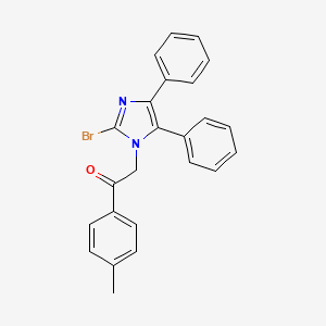 2-(2-bromo-4,5-diphenyl-1H-imidazol-1-yl)-1-(4-methylphenyl)ethanone