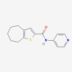 N-4-pyridinyl-5,6,7,8-tetrahydro-4H-cyclohepta[b]thiophene-2-carboxamide