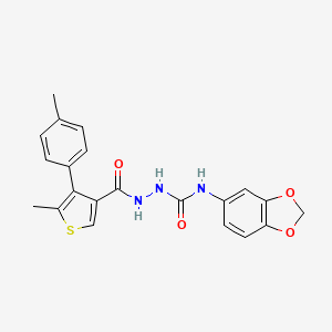 N-1,3-benzodioxol-5-yl-2-{[5-methyl-4-(4-methylphenyl)-3-thienyl]carbonyl}hydrazinecarboxamide