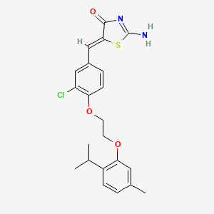 5-{3-chloro-4-[2-(2-isopropyl-5-methylphenoxy)ethoxy]benzylidene}-2-imino-1,3-thiazolidin-4-one