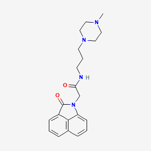 N-[3-(4-methyl-1-piperazinyl)propyl]-2-(2-oxobenzo[cd]indol-1(2H)-yl)acetamide