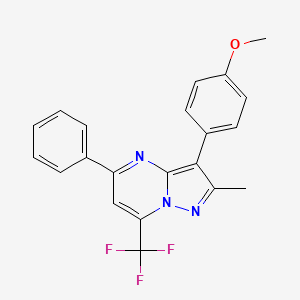 3-(4-methoxyphenyl)-2-methyl-5-phenyl-7-(trifluoromethyl)pyrazolo[1,5-a]pyrimidine