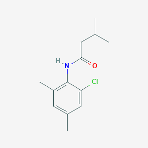 N-(2-chloro-4,6-dimethylphenyl)-3-methylbutanamide