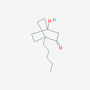 4-hydroxy-1-pentylbicyclo[2.2.2]octan-2-one