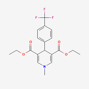 molecular formula C19H20F3NO4 B4874564 diethyl 1-methyl-4-[4-(trifluoromethyl)phenyl]-1,4-dihydro-3,5-pyridinedicarboxylate 