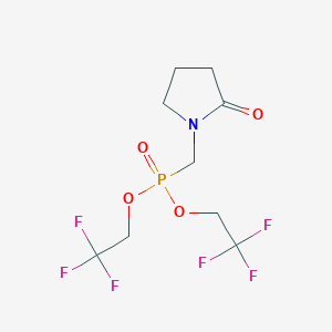 bis(2,2,2-trifluoroethyl) [(2-oxopyrrolidin-1-yl)methyl]phosphonate