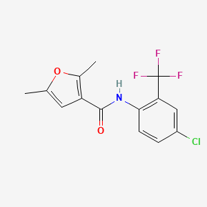 N-[4-chloro-2-(trifluoromethyl)phenyl]-2,5-dimethyl-3-furamide