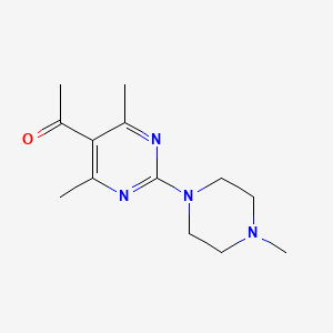 1-[4,6-dimethyl-2-(4-methyl-1-piperazinyl)-5-pyrimidinyl]ethanone