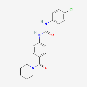 N-(4-chlorophenyl)-N'-[4-(1-piperidinylcarbonyl)phenyl]urea