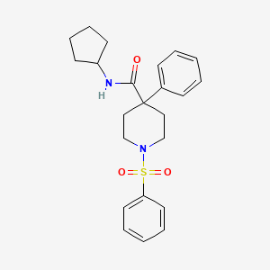 N-cyclopentyl-4-phenyl-1-(phenylsulfonyl)-4-piperidinecarboxamide