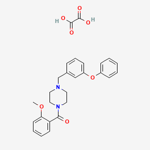 molecular formula C27H28N2O7 B4874662 1-(2-methoxybenzoyl)-4-(3-phenoxybenzyl)piperazine oxalate 