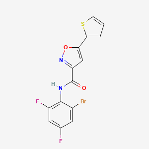 N-(2-bromo-4,6-difluorophenyl)-5-(2-thienyl)-3-isoxazolecarboxamide