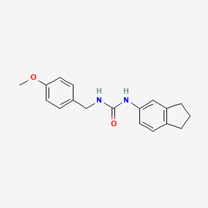 N-(2,3-dihydro-1H-inden-5-yl)-N'-(4-methoxybenzyl)urea