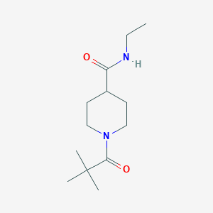 1-(2,2-dimethylpropanoyl)-N-ethyl-4-piperidinecarboxamide