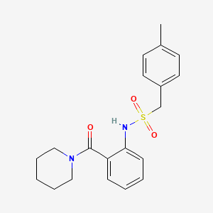 1-(4-methylphenyl)-N-[2-(1-piperidinylcarbonyl)phenyl]methanesulfonamide