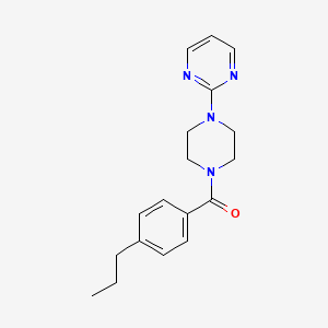 2-[4-(4-propylbenzoyl)-1-piperazinyl]pyrimidine