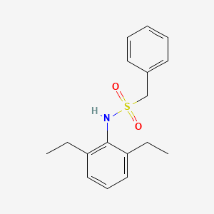 molecular formula C17H21NO2S B4874768 N-(2,6-diethylphenyl)-1-phenylmethanesulfonamide 