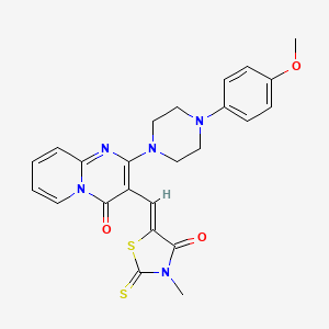 2-[4-(4-methoxyphenyl)-1-piperazinyl]-3-[(3-methyl-4-oxo-2-thioxo-1,3-thiazolidin-5-ylidene)methyl]-4H-pyrido[1,2-a]pyrimidin-4-one