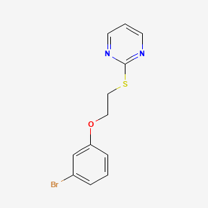 2-{[2-(3-bromophenoxy)ethyl]thio}pyrimidine