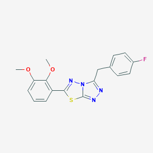 6-(2,3-Dimethoxyphenyl)-3-(4-fluorobenzyl)[1,2,4]triazolo[3,4-b][1,3,4]thiadiazole