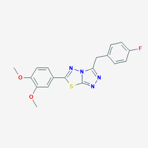 6-(3,4-Dimethoxyphenyl)-3-(4-fluorobenzyl)[1,2,4]triazolo[3,4-b][1,3,4]thiadiazole