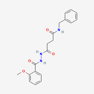 N-benzyl-4-[2-(2-methoxybenzoyl)hydrazino]-4-oxobutanamide