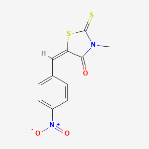 3-methyl-5-(4-nitrobenzylidene)-2-thioxo-1,3-thiazolidin-4-one