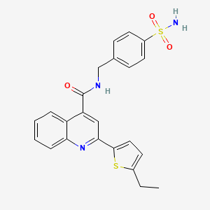 N-[4-(aminosulfonyl)benzyl]-2-(5-ethyl-2-thienyl)-4-quinolinecarboxamide