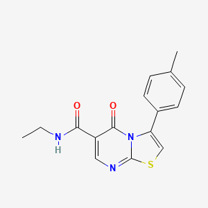 N-ethyl-3-(4-methylphenyl)-5-oxo-5H-[1,3]thiazolo[3,2-a]pyrimidine-6-carboxamide