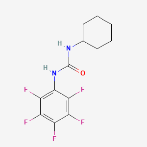 molecular formula C13H13F5N2O B4874997 N-cyclohexyl-N'-(pentafluorophenyl)urea 