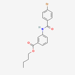 molecular formula C18H18BrNO3 B4874998 butyl 3-[(4-bromobenzoyl)amino]benzoate 