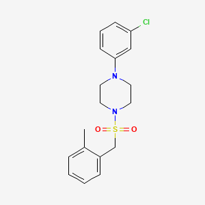 1-(3-chlorophenyl)-4-[(2-methylbenzyl)sulfonyl]piperazine