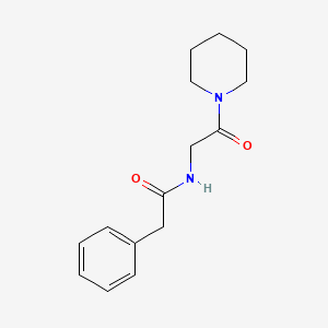 N-[2-oxo-2-(1-piperidinyl)ethyl]-2-phenylacetamide