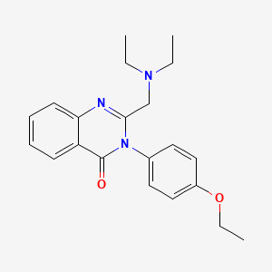 molecular formula C21H25N3O2 B4875063 2-[(diethylamino)methyl]-3-(4-ethoxyphenyl)-4(3H)-quinazolinone 