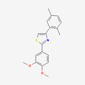 2-(3,4-dimethoxyphenyl)-4-(2,5-dimethylphenyl)-1,3-thiazole