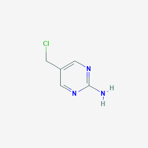 molecular formula C5H6ClN3 B048751 2-Amino-5-(chloromethyl)pyrimidine Hydrochloride CAS No. 120747-86-6