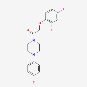 1-[(2,4-difluorophenoxy)acetyl]-4-(4-fluorophenyl)piperazine